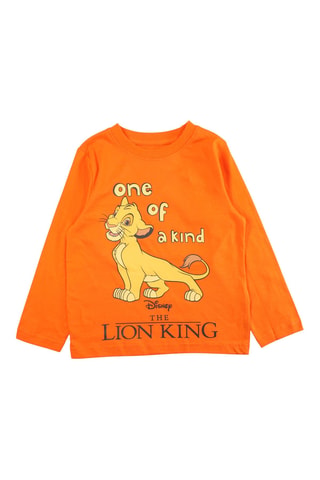 Pijama Simba El Rey León Disney  - Naranja y gris