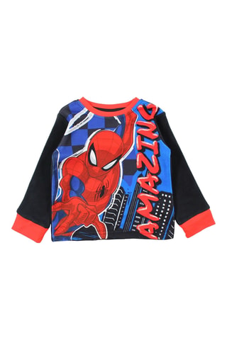 Pijama polar Spider-Man Los Vengadores Marvel - Blanco, negro y rojo