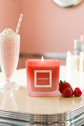 Geurkaars "Strawberry Milkshake Gourmand" - 200 g