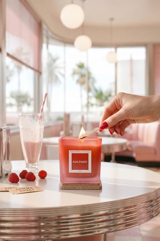 Geurkaars "Strawberry Milkshake Gourmand" - 200 g