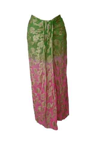 Jupe longue - Vert et rose