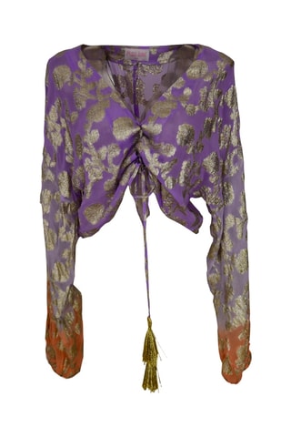 Crop top - Violet et rose