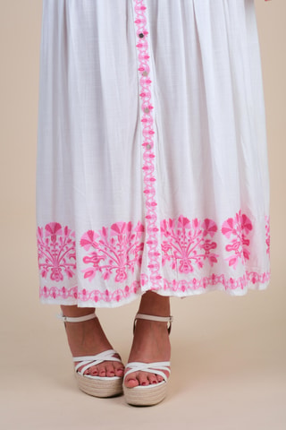 Robe longue Colombian Dreams - Rose