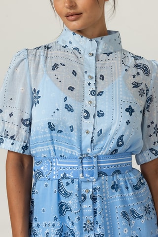Robe chemise - Bleu