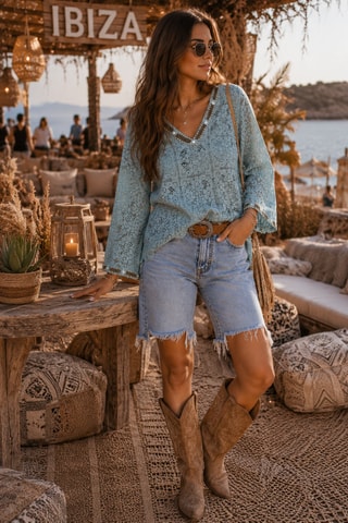 Blouse Mali - Bleu