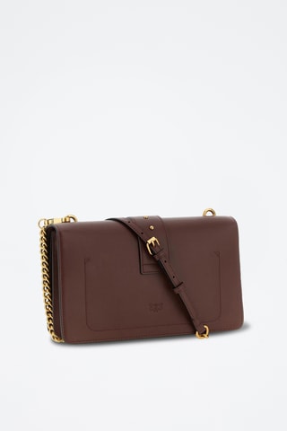Bandolera de piel Love One Classic - Burdeos