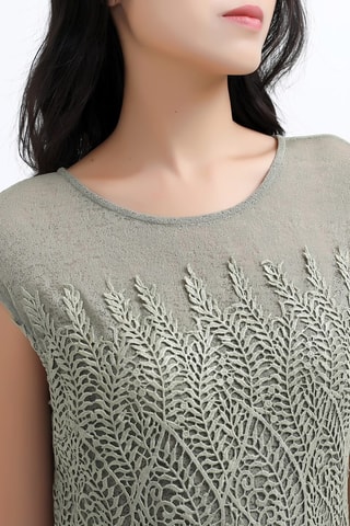 Vestido midi - Caqui