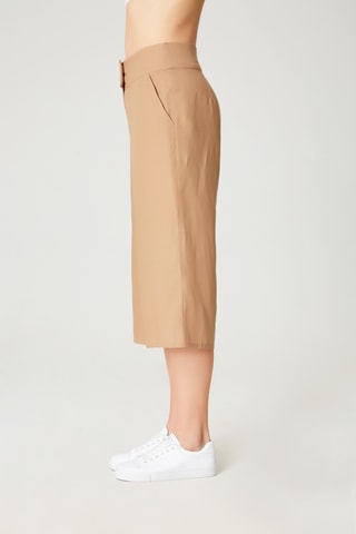 Pantaloni capri in lino - Beige