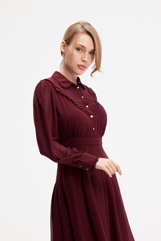 Abito midi - Marrone