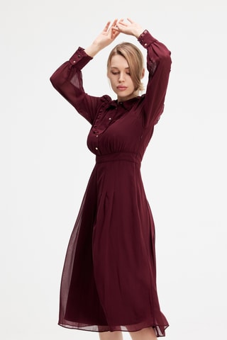 Abito midi - Marrone
