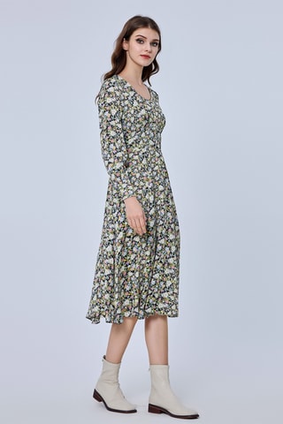 Vestido midi - Blanco