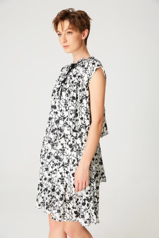 Vestido evasé - Blanco