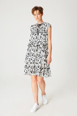 Vestido evasé - Blanco