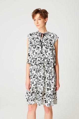 Vestido evasé - Blanco