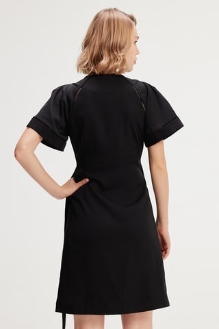 Vestido cruzado - Negro