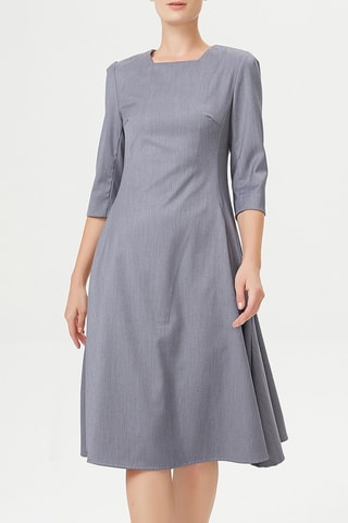 Vestido midi - Gris