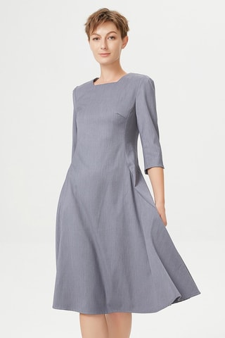 Vestido midi - Gris