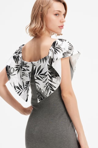 Abito bustier - Grigio