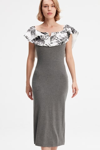 Abito bustier - Grigio