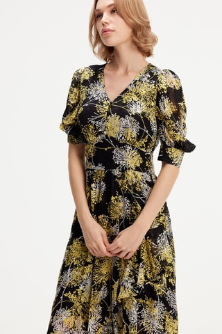 Vestido midi - Negro