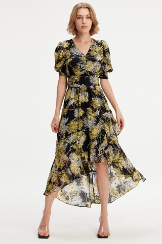 Vestido midi - Negro