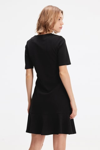 Vestido evasé - Negro