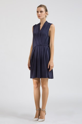 Abito con volant - Blu