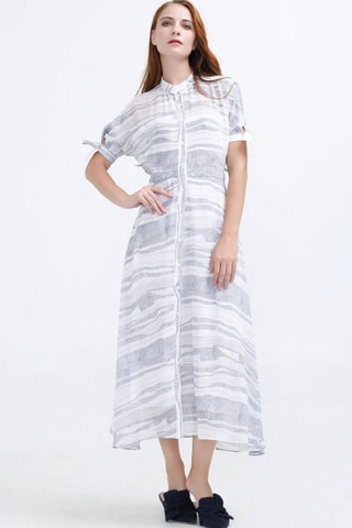 Vestido camisero - Blanco