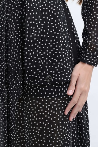 Vestido camisero - Negro