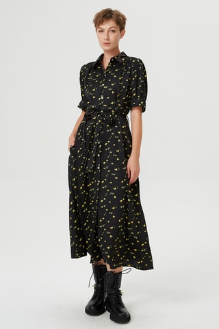 Abito a camicia - Nero