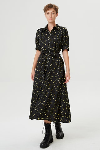 Abito a camicia - Nero