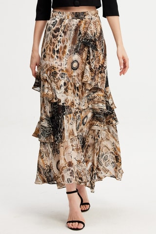 Falda larga - Beige
