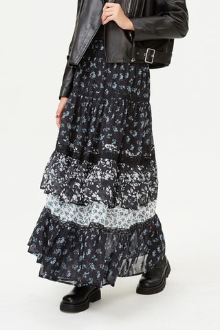 Falda larga - Negro