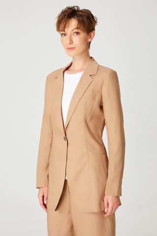Blazer de lino - Beige