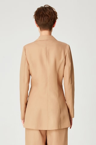 Blazer de lino - Beige