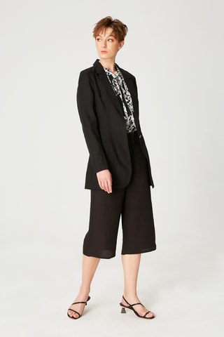 Blazer de lino - Negro