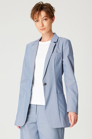 Blazer de lino - Azul