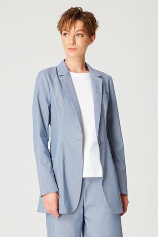 Blazer de lino - Azul