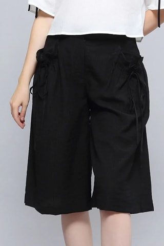 Pantaloni capri - Nero