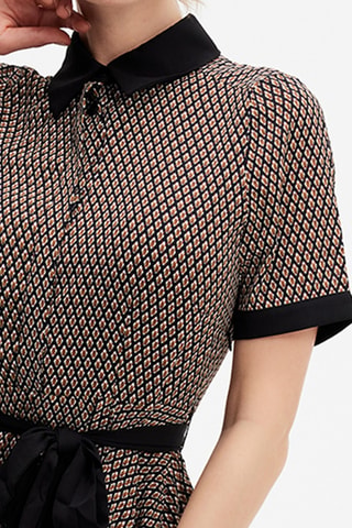 Vestido midi - Marrón