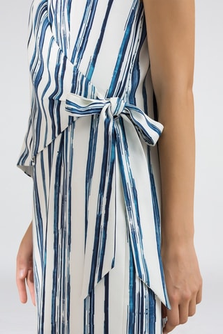 Vestido cruzado - Azul