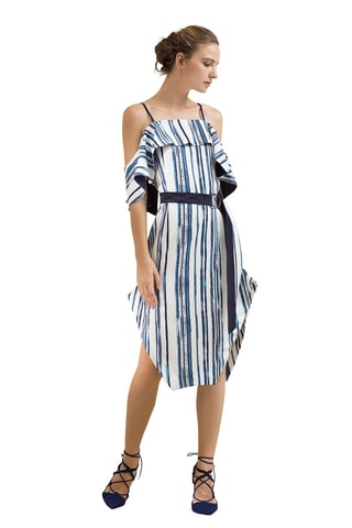 Vestido midi - Azul