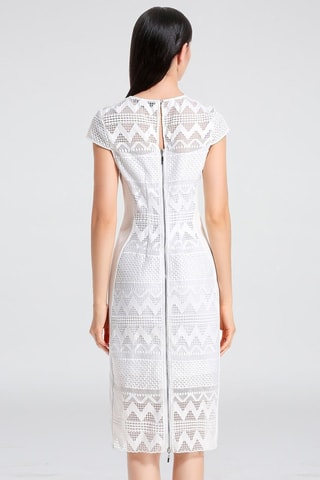 Vestido de tubo - Blanco