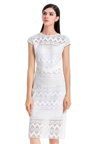 Vestido de tubo - Blanco