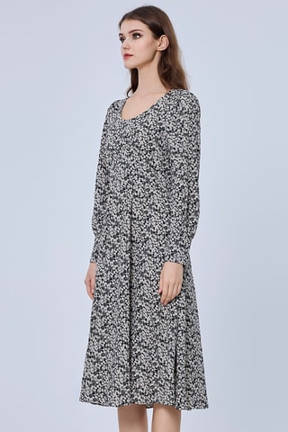 Vestido midi - Negro