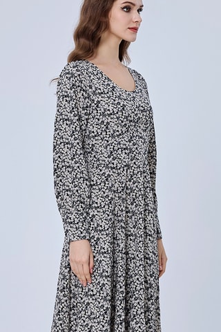 Vestido midi - Negro