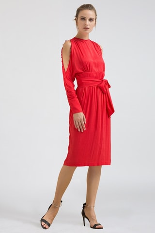 Abito midi - Rosso