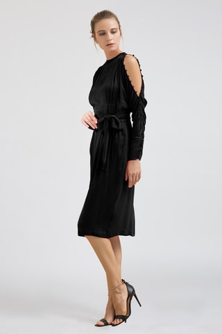 Vestido midi - Negro