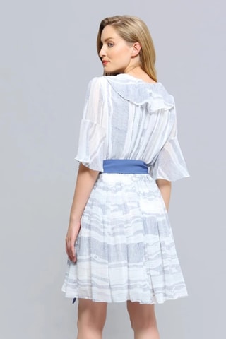 Vestido evasé - Blanco