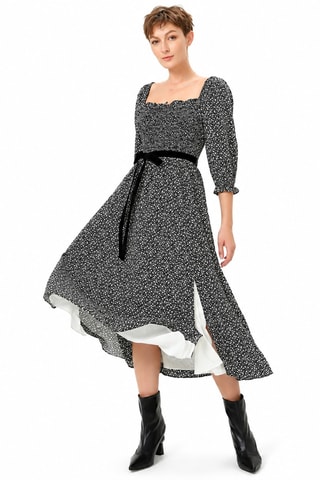 Vestido midi - Gris